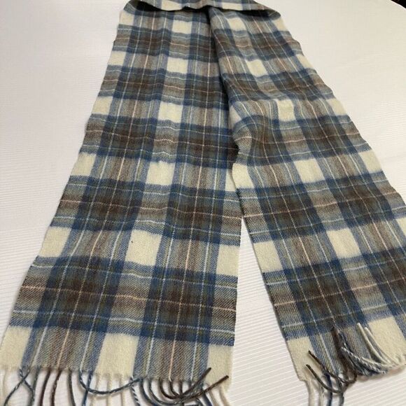 James Pringle Weavers Wool Plaid VTG Scarf - Picture 5 of 5